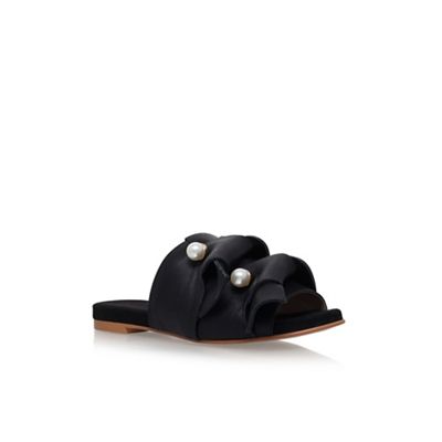 Black naomi flat sandals